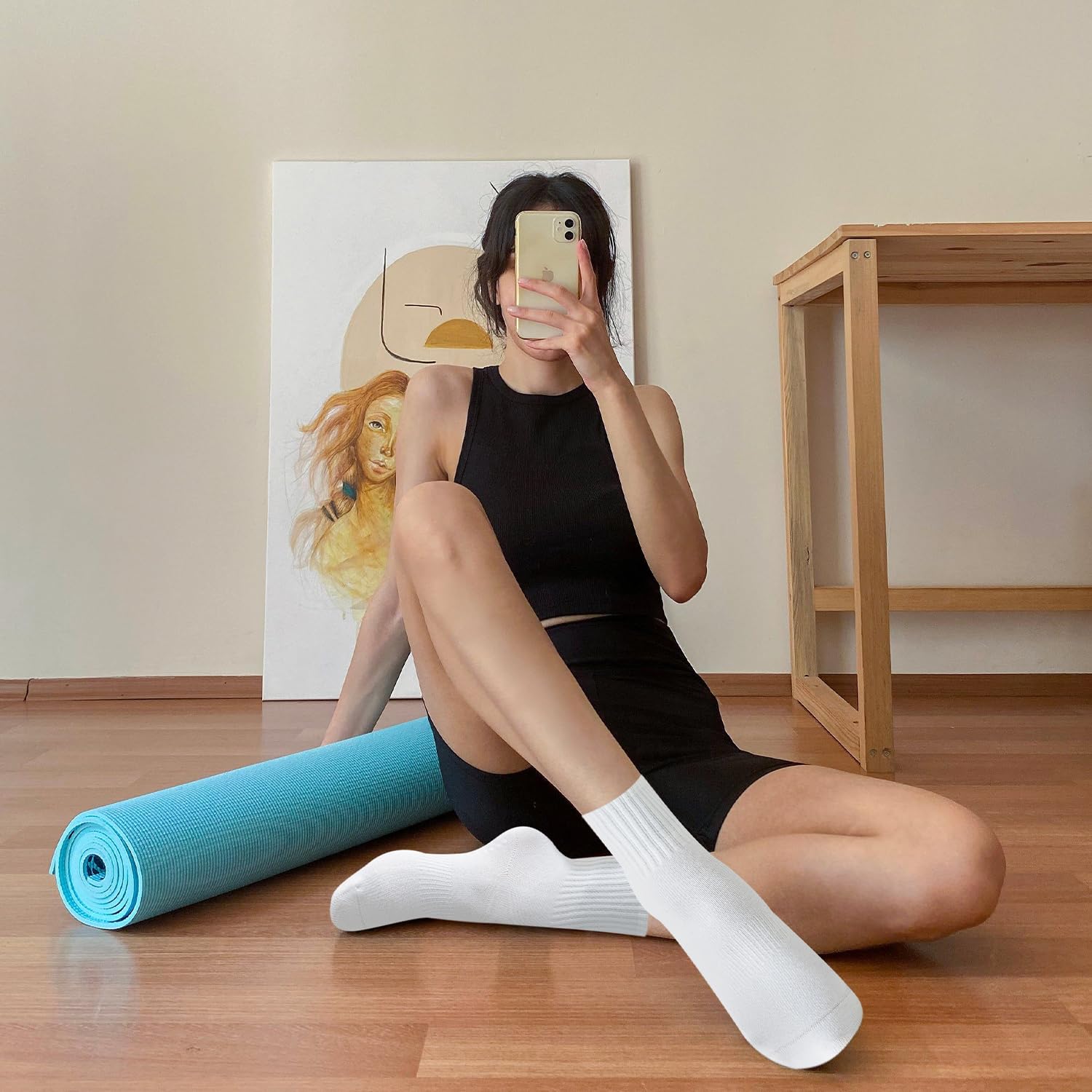4-6 أزواج من جوارب اليوغا النس - مراجعة Medias Para Pilates Y Yoga وسعره